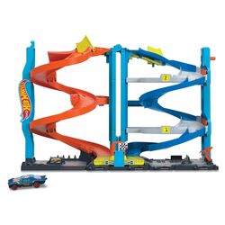 Set de joaca Hot Wheels City Transforming Race Tower (Orange/Blue)