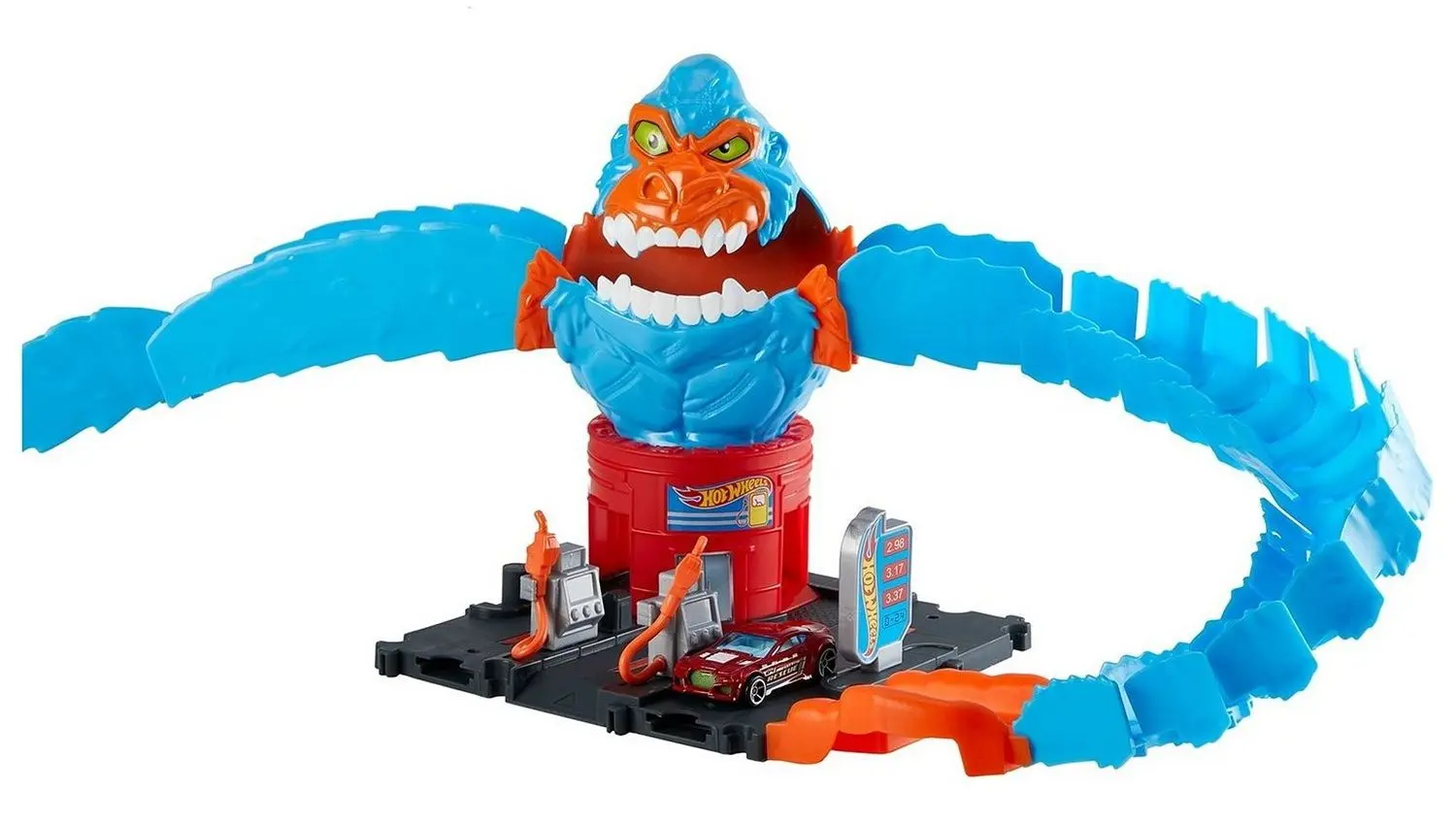 Set de joaca Hot Wheels City Wreck & Ride Gorilla Attack HDR30 (Blue/Orange)