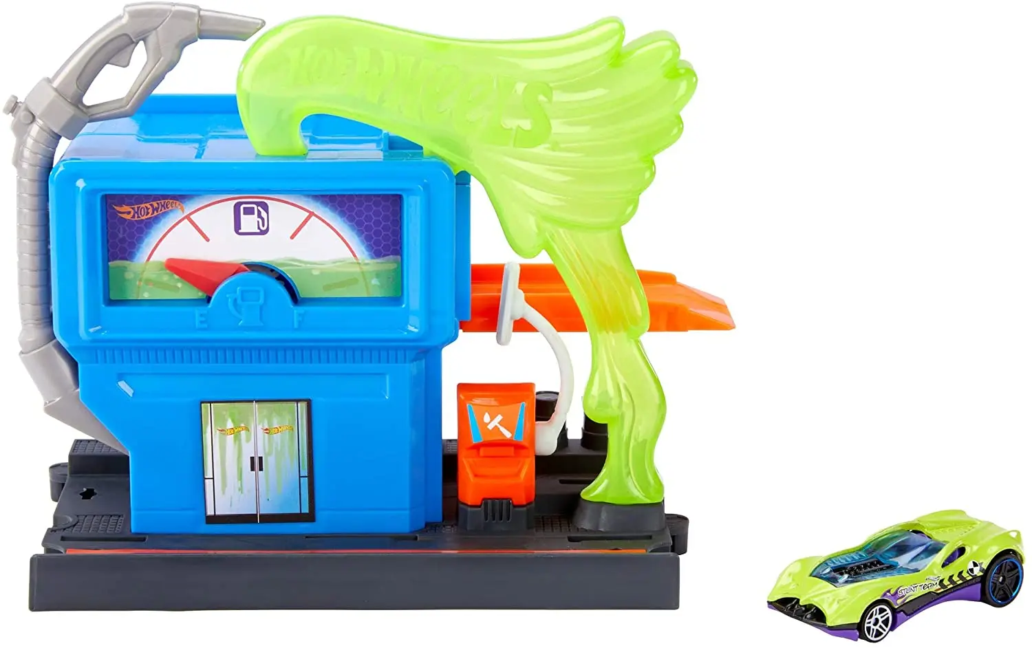 Set de joaca Hot Wheels Downtown Toxic Fuel Stop GVN71