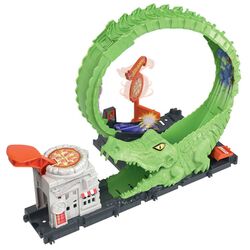 Set de joaca Hot Wheels Gator Loop Pizza Place (Green) Thumb