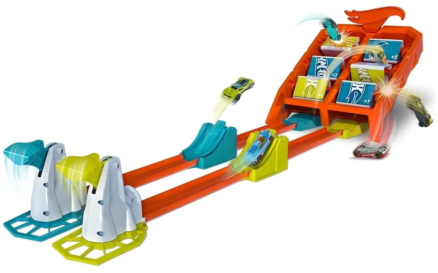 Set de joaca Hot Wheels Launch Across Challenge GBF89 (Multicolor) - 2