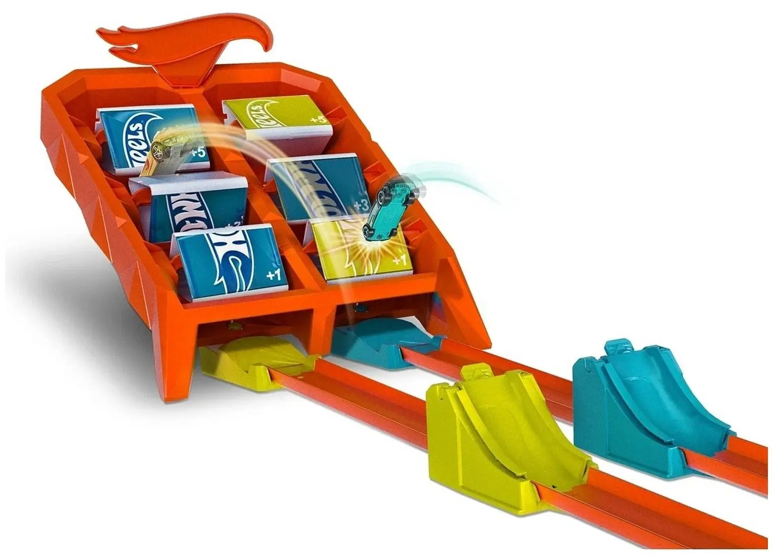 Set de joaca Hot Wheels Launch Across Challenge GBF89 (Multicolor) - 3