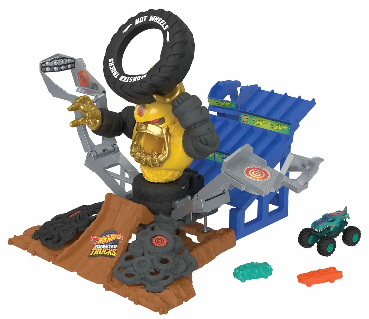 Set de joaca Hot Wheels Mega-Wrex vs. Crushzilla (Multicolor)