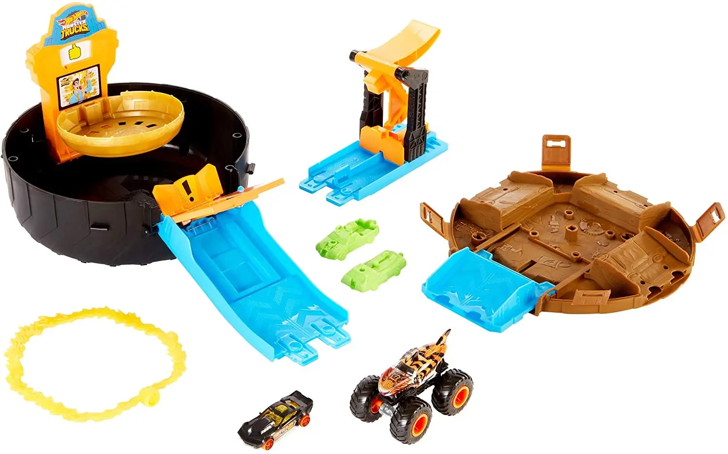 Set de joaca Hot Wheels Monster Trucks Stunt Tire GVK48