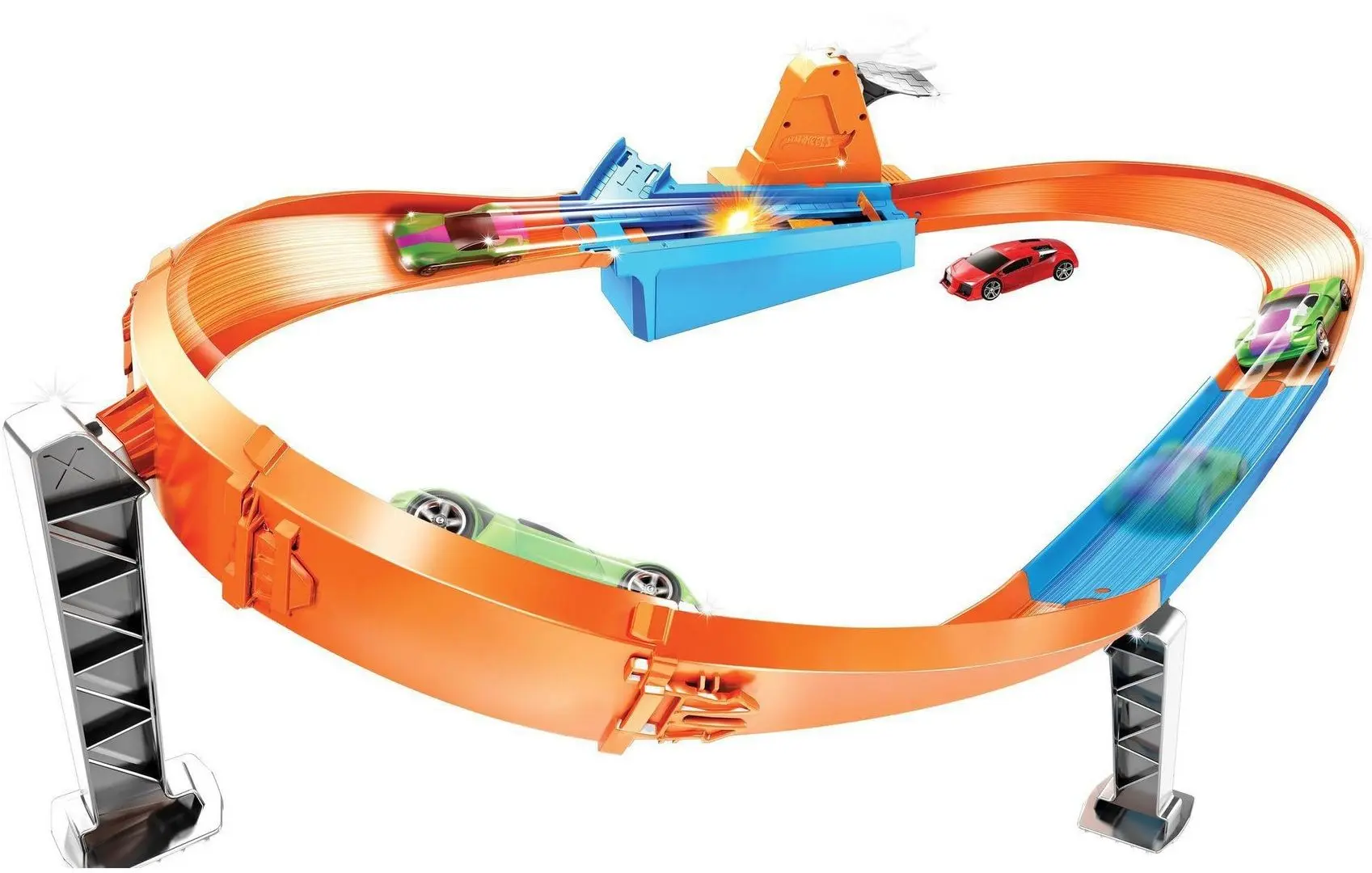 Set de joaca Hot Wheels Rapid Raceway Champion Track GJM75