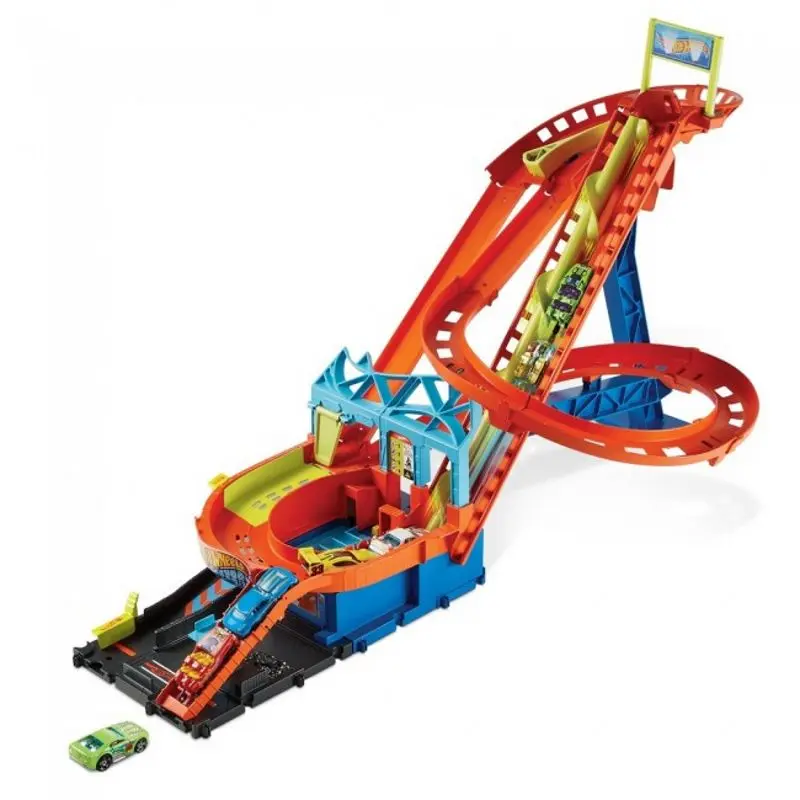 Set de joaca Hot Wheels Roller Coaster Rally (Red) - 3