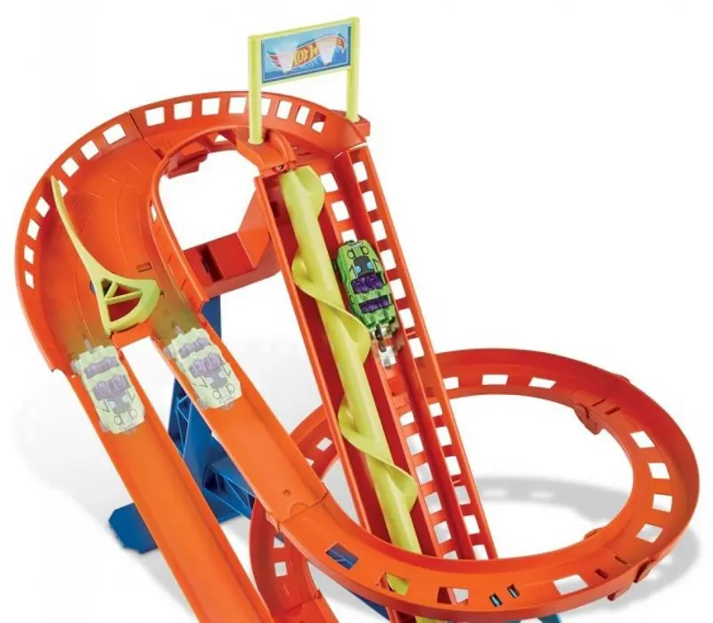 Set de joaca Hot Wheels Roller Coaster Rally (Red) - 4