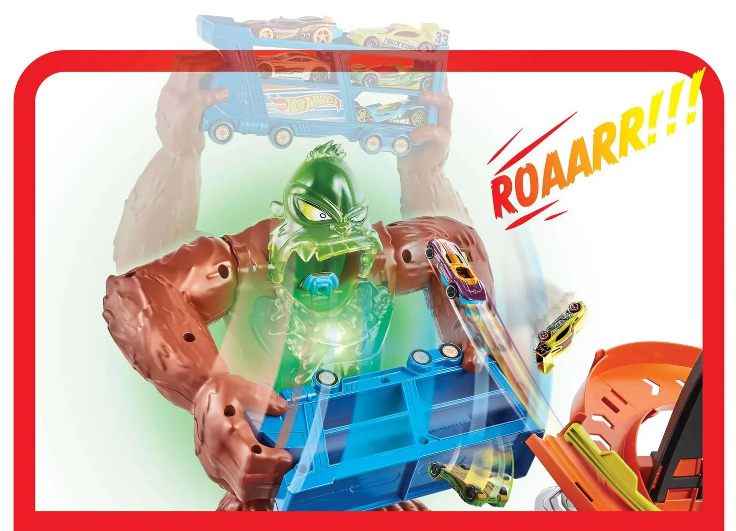 Set de joaca Hot Wheels Toxic Gorilla Slam (Multicolour) - 3