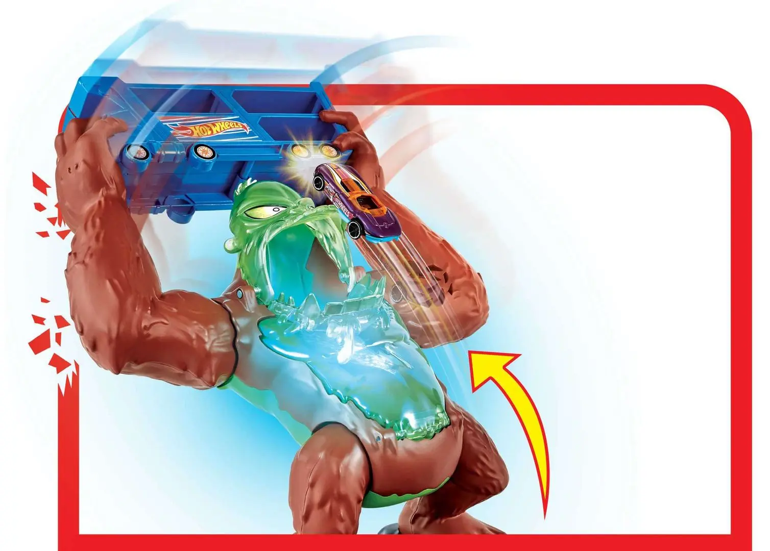 Set de joaca Hot Wheels Toxic Gorilla Slam (Multicolour) - 4