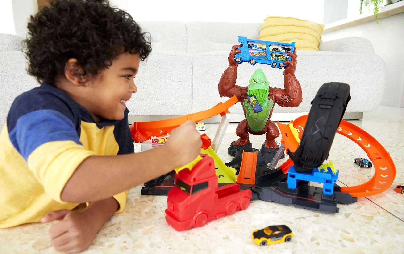 Set de joaca Hot Wheels Toxic Gorilla Slam (Multicolour) - 5