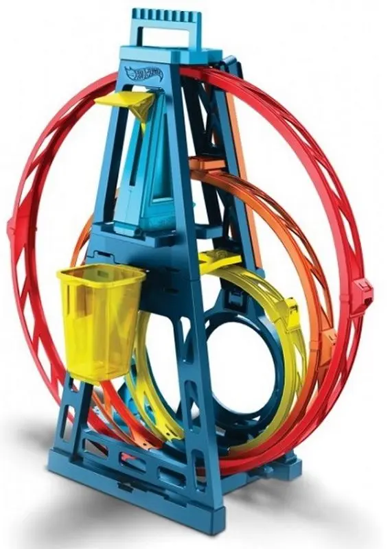 Set de joaca Hot Wheels Track Builder Triple Loop GLC96
