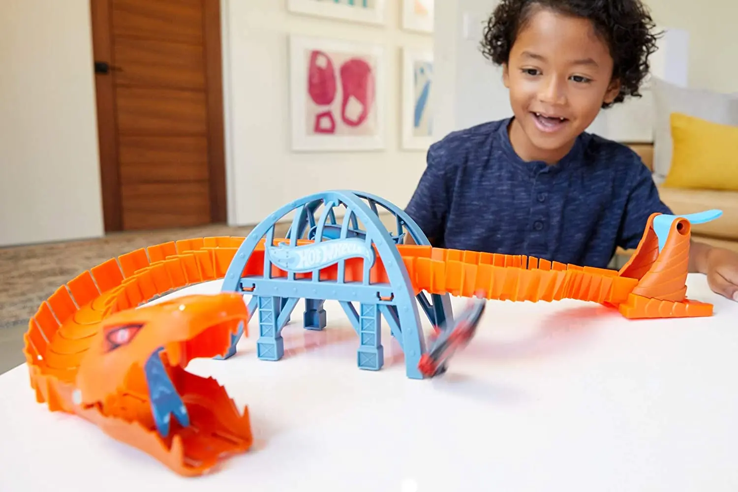 Set de joaca Hot Wheels Viper Bridge Attack FNB05 - 5