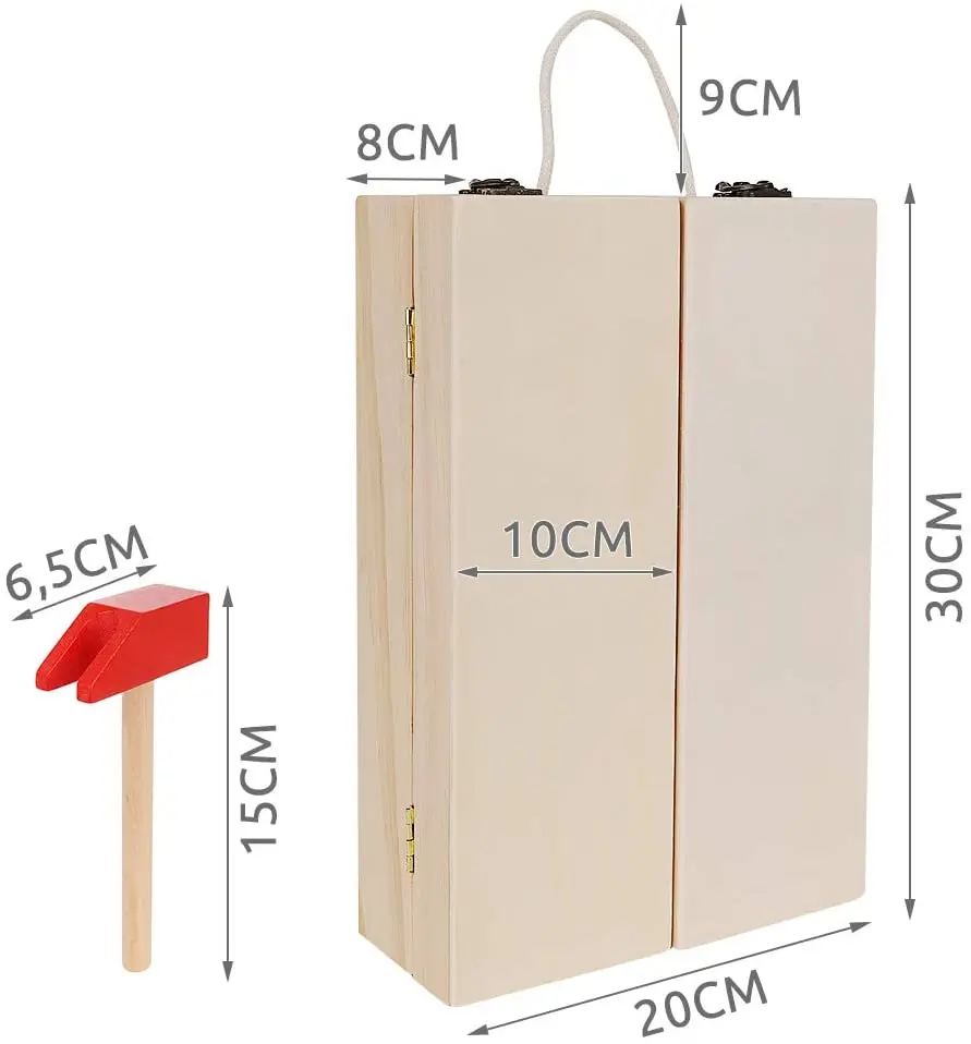 Set de unelte din lemn Kruzzel 9367