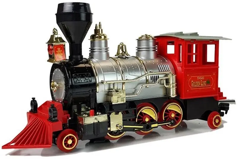 Calea ferata de joaca LeanToys Locomotive Track 6888 (Red/Black)