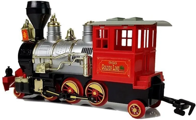 Calea ferata de joaca LeanToys Locomotive Track 6888 (Red/Black)