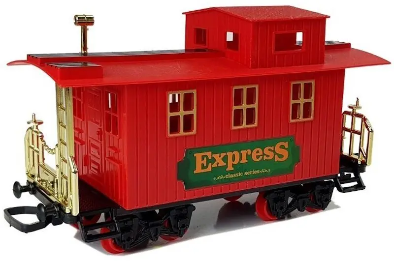 Calea ferata de joaca LeanToys Locomotive Track 6888 (Red/Black)