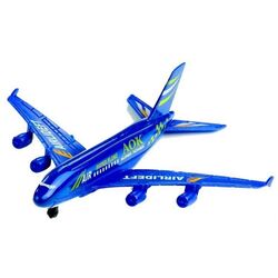 Set de joaca LeanToys Airplane Lifelike Model (Blue) Thumb