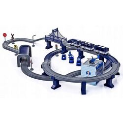 Set de joaca LeanToys DIY Track Police Train (Blue) Thumb