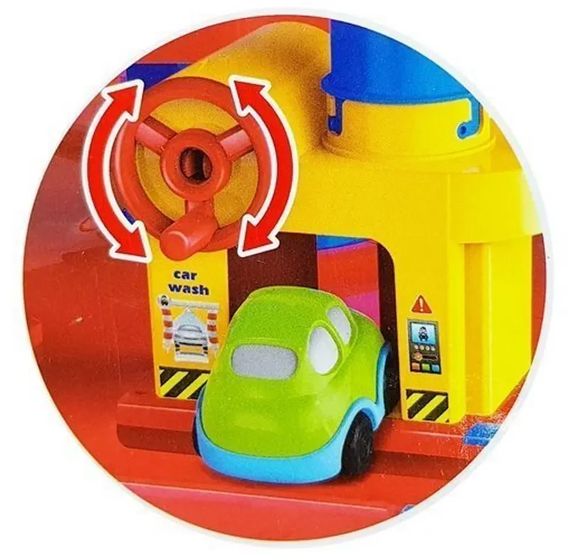 Set de joaca LeanToys Parking Lot 4 Floors (Yellow/Blue)