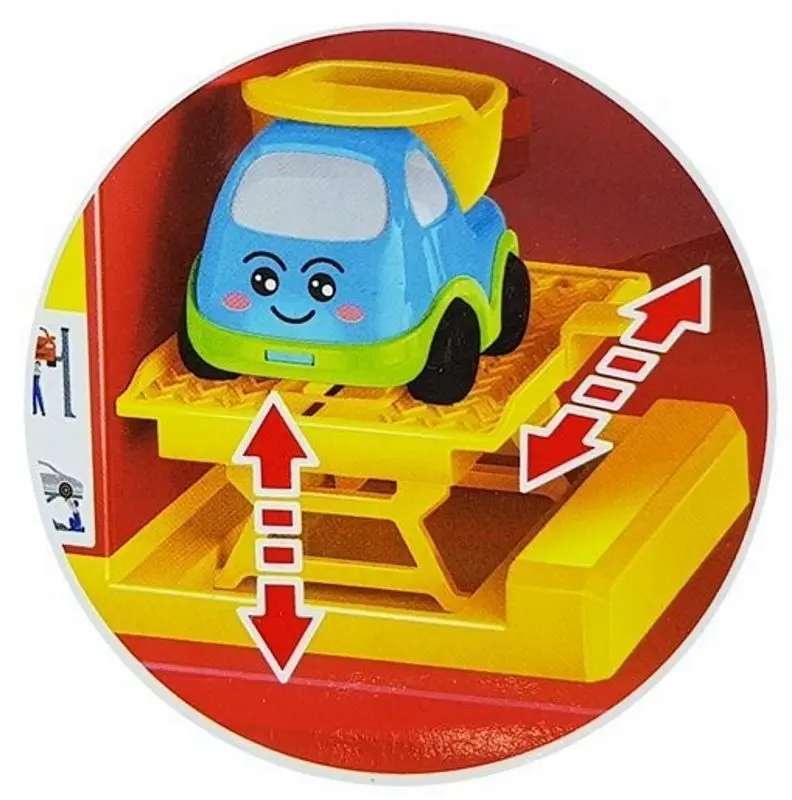 Set de joaca LeanToys Parking Lot 4 Floors (Yellow/Blue)