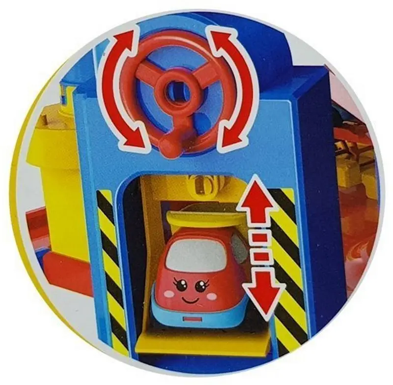 Set de joaca LeanToys Parking Lot 4 Floors (Yellow/Blue)