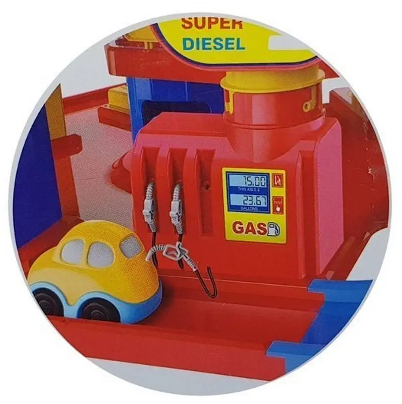 Set de joaca LeanToys Parking Lot 5 Floors (Yellow/Blue) - 4