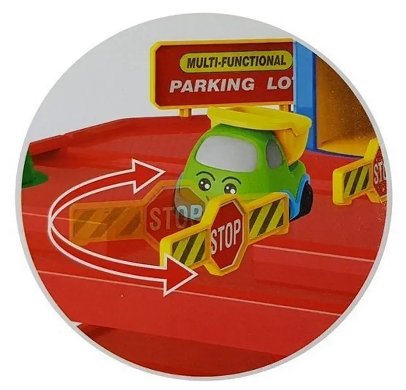 Set de joaca LeanToys Parking Lot 6 Floors (Yellow/Blue)