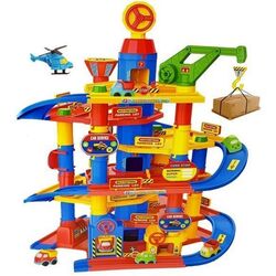 Set de joaca LeanToys Parking Lot 7 Floors (Yellow/Blue)
