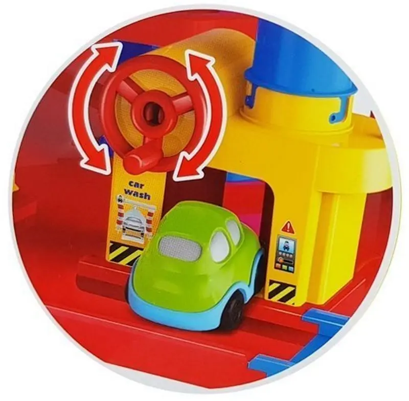 Set de joaca LeanToys Parking Lot 7 Floors (Yellow/Blue)