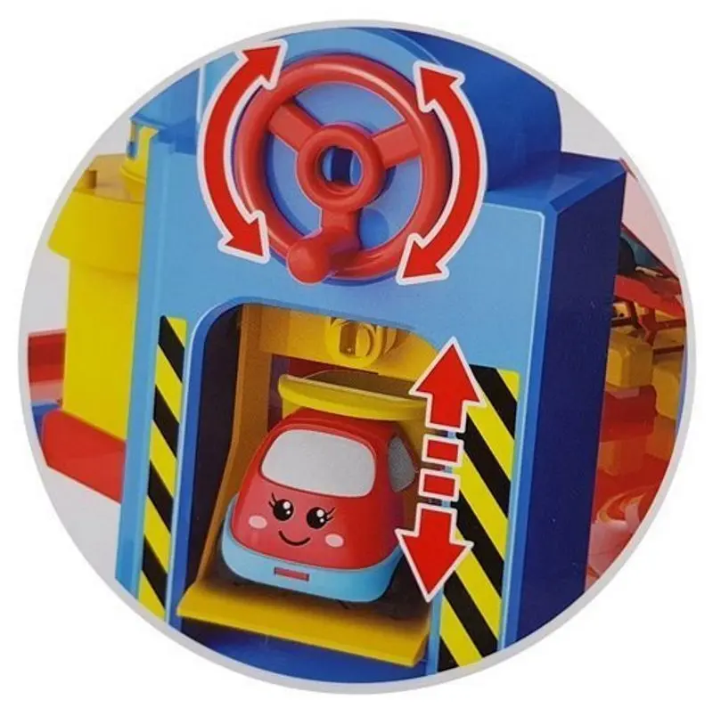 Set de joaca LeanToys Parking Lot 7 Floors (Yellow/Blue)