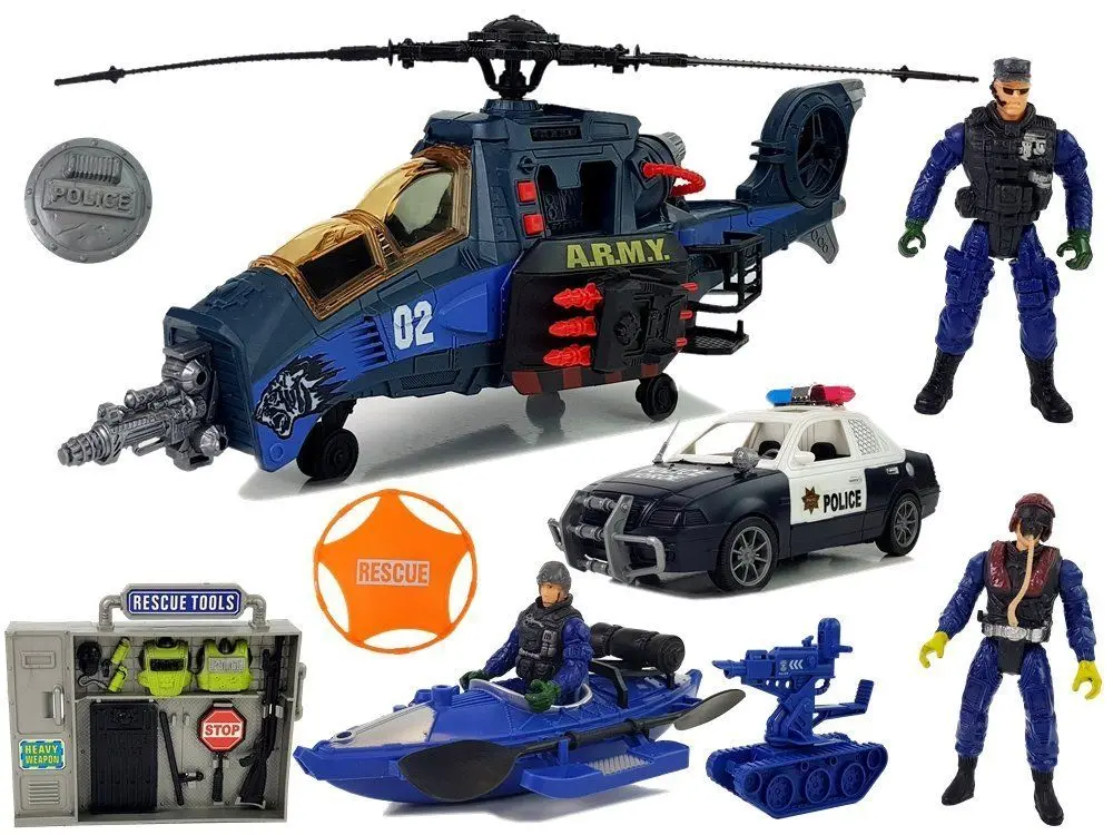 Set de joaca LeanToys Police 7889 (Blue)