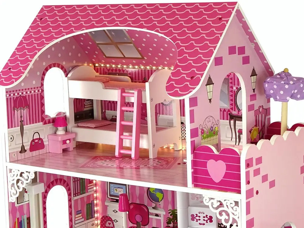 Set de joaca LeanToys Villa Nadia (Light Pink)