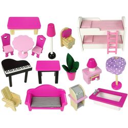 Set de joaca LeanToys Villa Nadia (Light Pink) Thumb