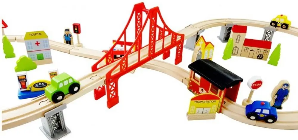 Игровой набор LeanToys Wooden Street Track 5314 - 2