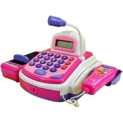 Jucarie casa de marcat LeanToys 4461 (Pink/White) Thumb