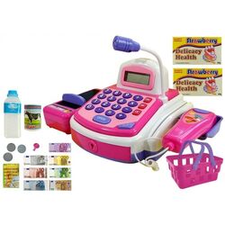 Jucarie casa de marcat LeanToys 4461 (Pink/White)