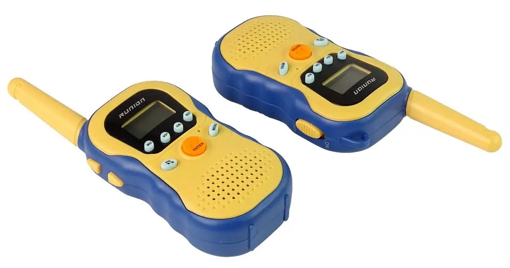 Set radiouri pentru copii LeanToys Walkie Talkies 15679 (Yellow)