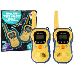 Set radiouri pentru copii LeanToys Walkie Talkies 15679 (Yellow) Thumb
