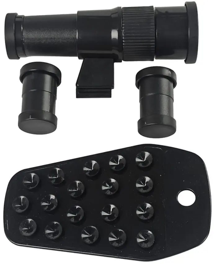 Telescop pentru copii LeanToys Educational Telescope (Black/White)