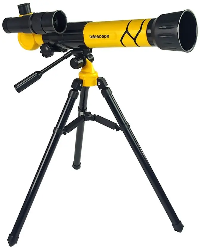 Telescop LeanToys Educational Telescope (Black/Yellow)