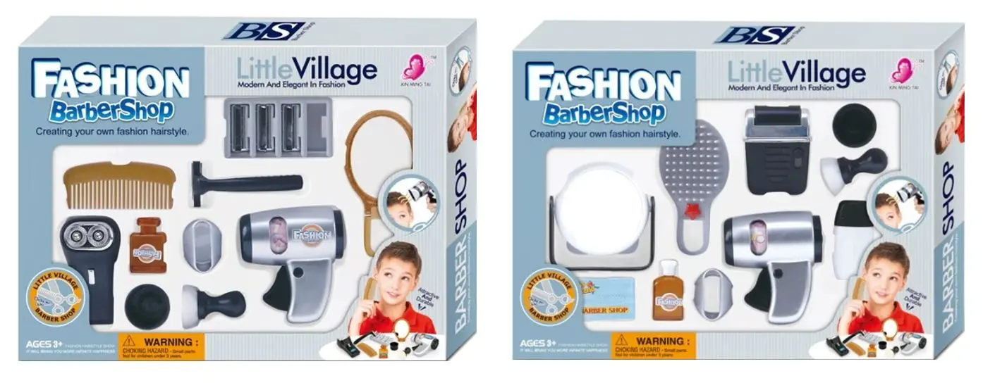 Игровой набор Little Village Barbershop Fashion