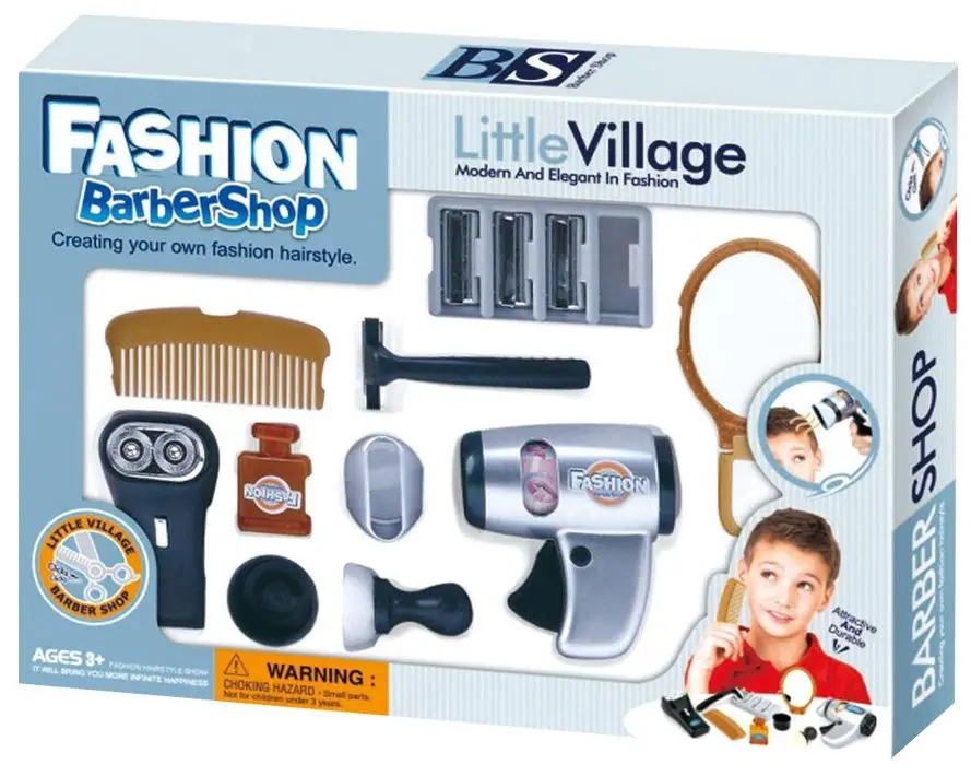 Игровой набор Little Village Barbershop Fashion