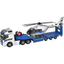 Set de joaca Majorette Volvo Truck+Airbus Police Helicopter (White/Blue)