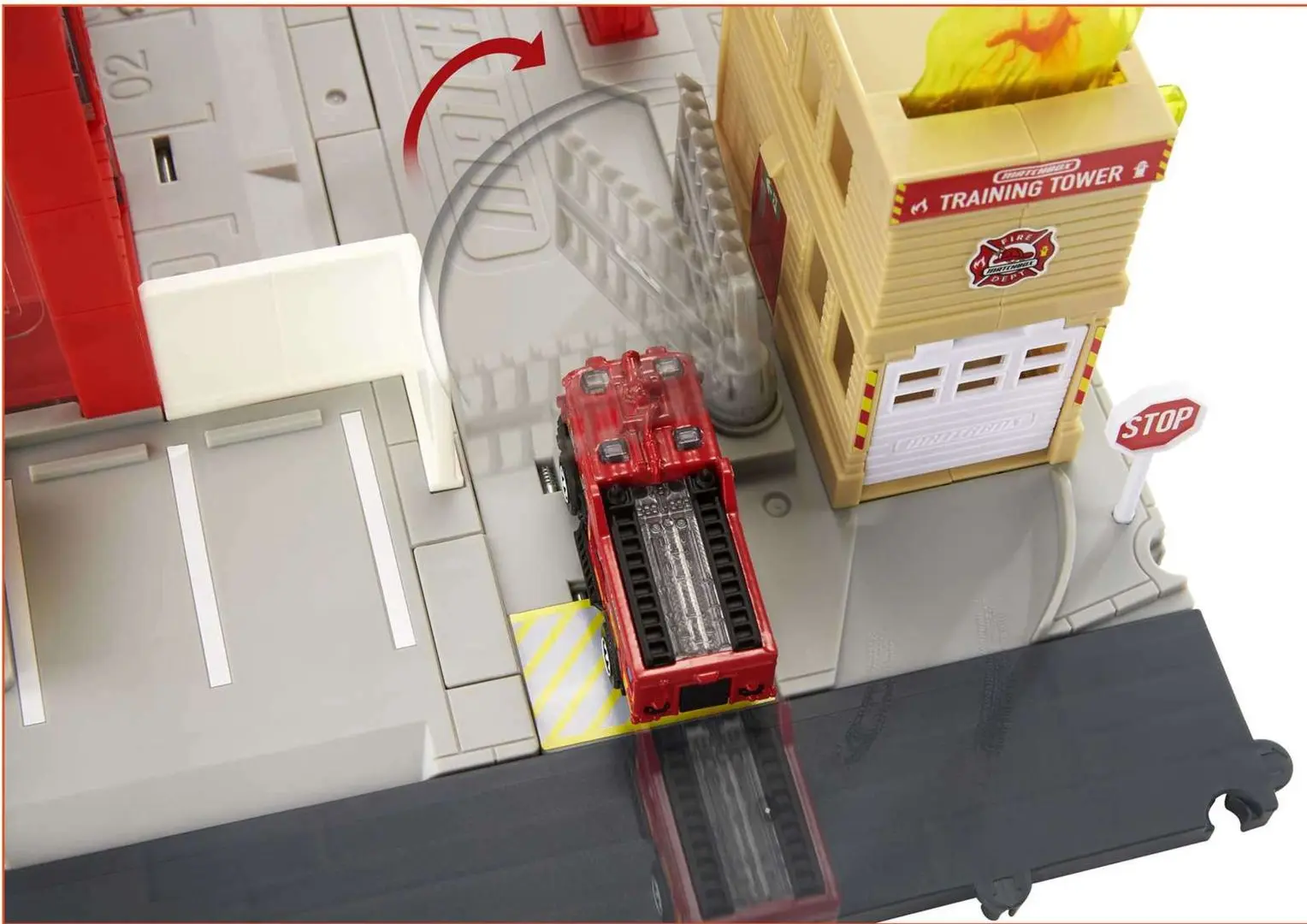 Игровой набор Matchbox Action Drivers Fire Station Rescue (Red/Grey) - 3