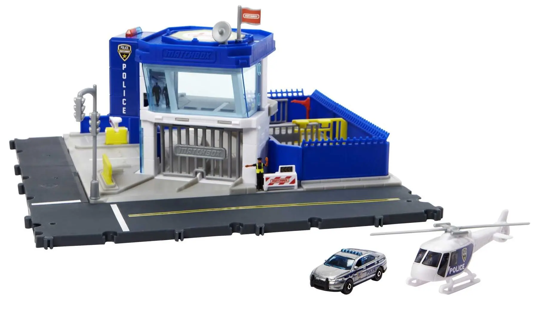 Игровой набор Matchbox Action Drivers Police Station Dispatch (Blue/Grey)
