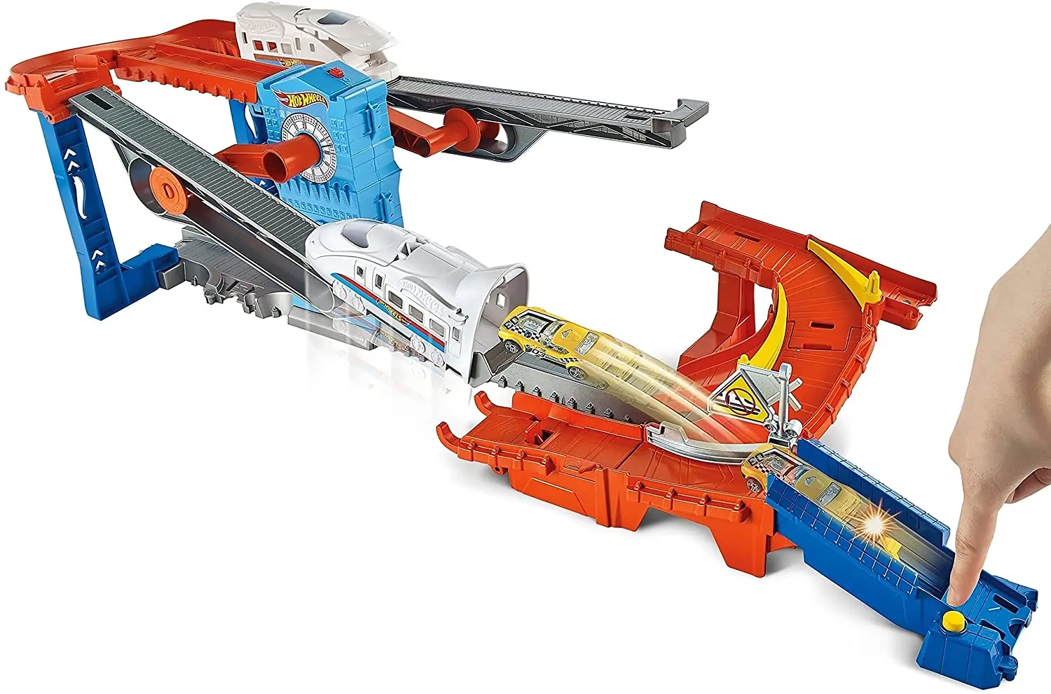 Set de joaca Mattel Hot Wheels City Stunt Train Express GRW38