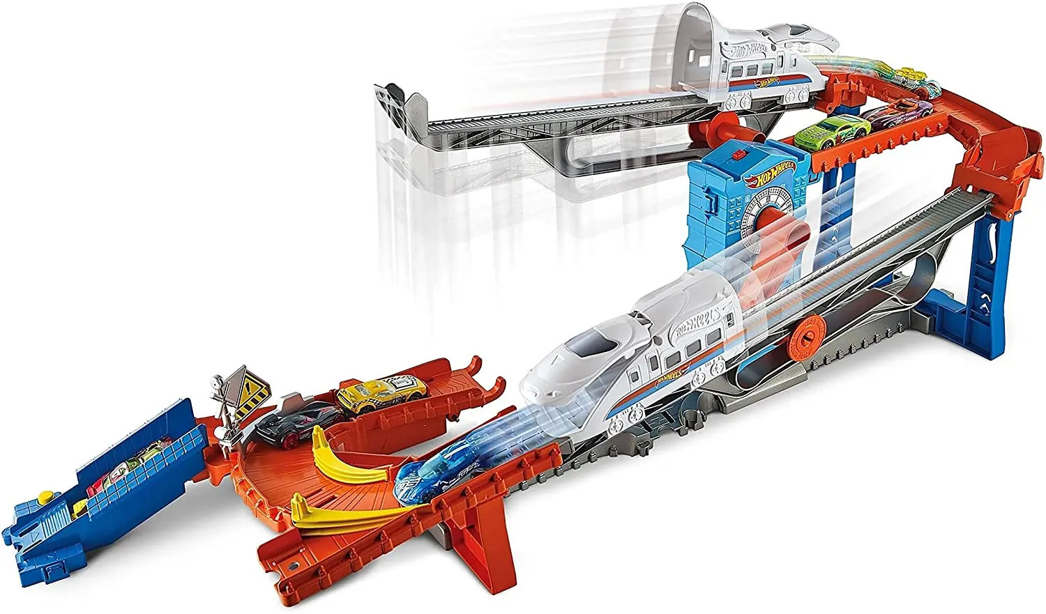 Set de joaca Mattel Hot Wheels City Stunt Train Express GRW38