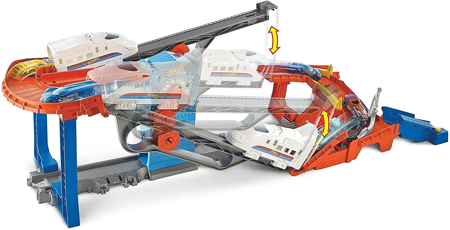 Set de joaca Mattel Hot Wheels City Stunt Train Express GRW38