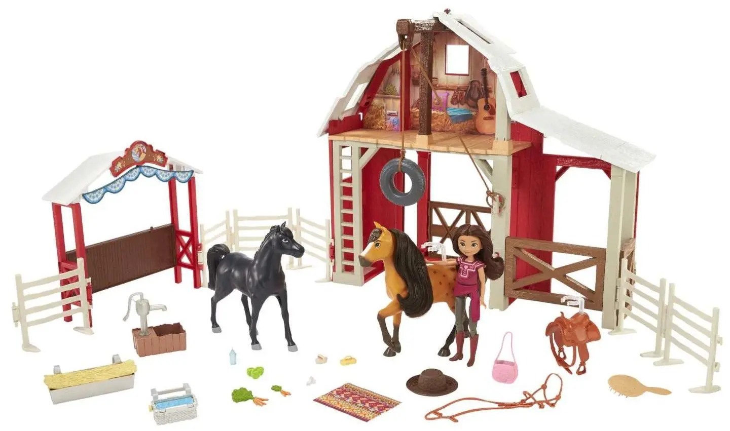 Set de joaca Mattel Spirit Ultimate Barn HBT16 (Red/Brown)