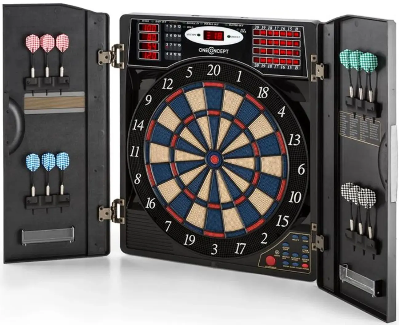 Placă de darts electronică OneConcept Masterdarter (Black)